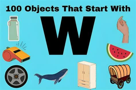 100 Objects That Start With “w” The Extensive W Spelled Item List