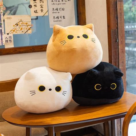Adorable & Soft Cat Plushies | The Cuddly 'Chubby Buns' | Cat plush toy ...