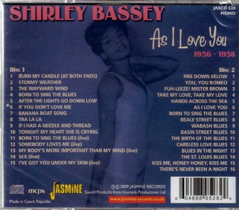 Shirley Bassey As I Love You Cd Brand New Cd Greeting Llc