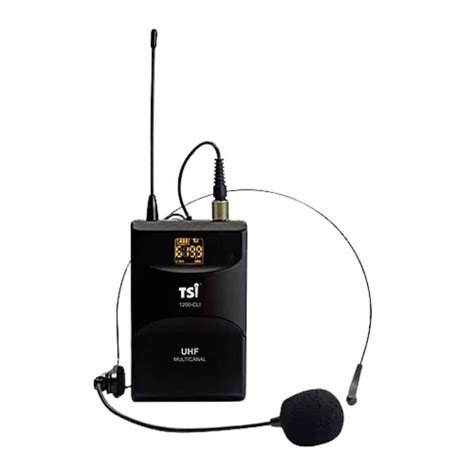 Microfone Sem Fio Bast O Headset Lapela Uhf Canais Cli Tsi