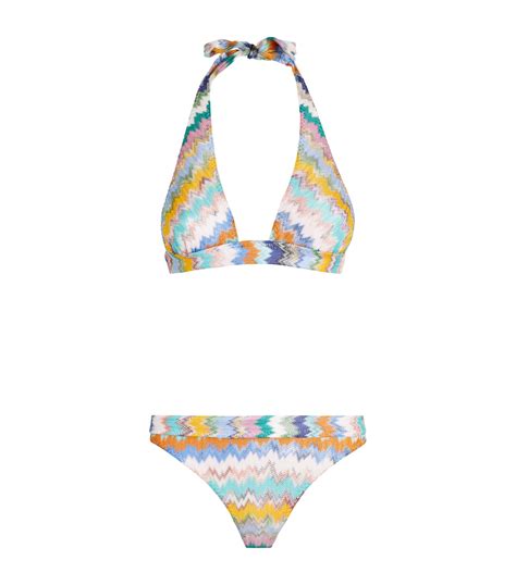 Womens Missoni Multi Zigzag Halterneck Bikini Harrods Uk