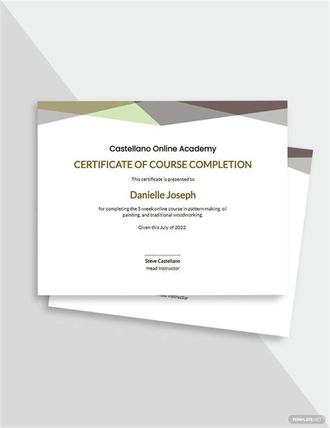 Training Completion Certificate Templates in Word - FREE Download | Template.net