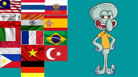 Squidward In Different Languages Meme Youtube