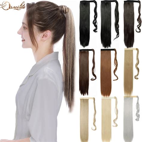 S Noilite Synthetic Women Drawstring Long Straight Hair Extensions