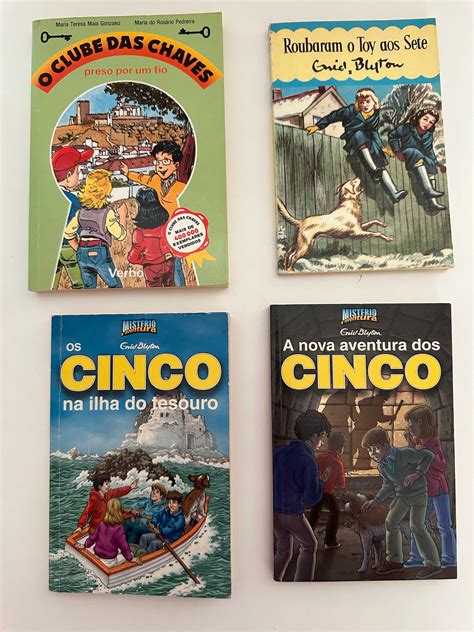 Pack Livros De Aventuras Cinco Sete Clube Das Chaves Campanh