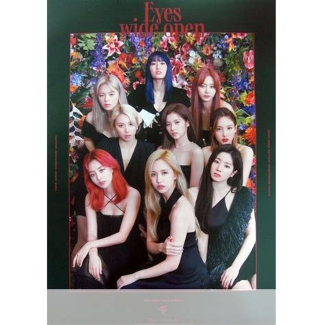 Twice Eyes Wide Open 2nd Album Official Poster Story Ver Kpop Usa