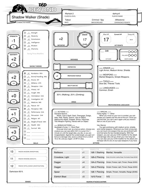 Dnd 5e Hexblade Build