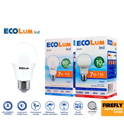 Pcs Firefly Ecolum Light Emitting Diode Led Light Bulb W W W W