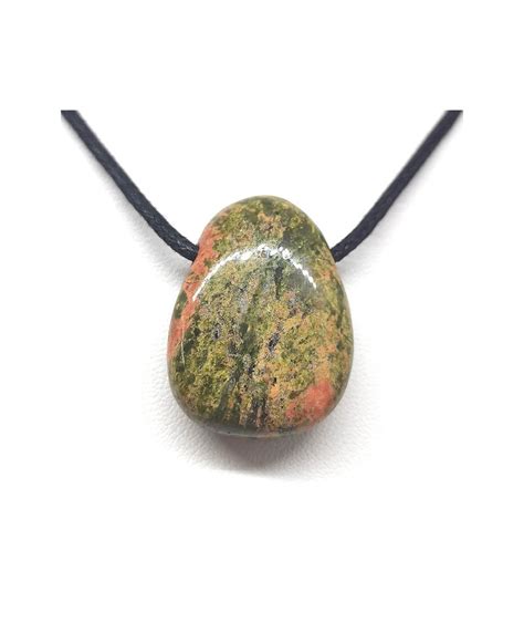 Unakite Epidote Pendentif Pierre Percée Autres modèles 2 5 à 3 cm