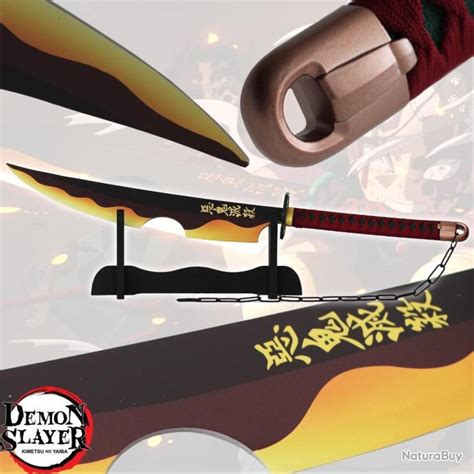 Sabre Katana Acier Demon Slayer Tengen Uzui V Pilier Du Son