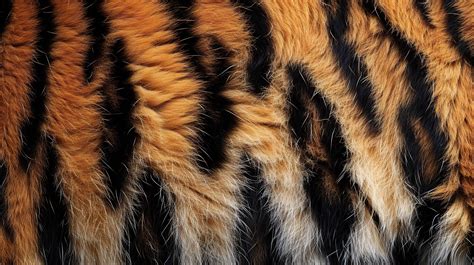 Close Up Of Tiger Fur Texture Abstract Background And Texture For