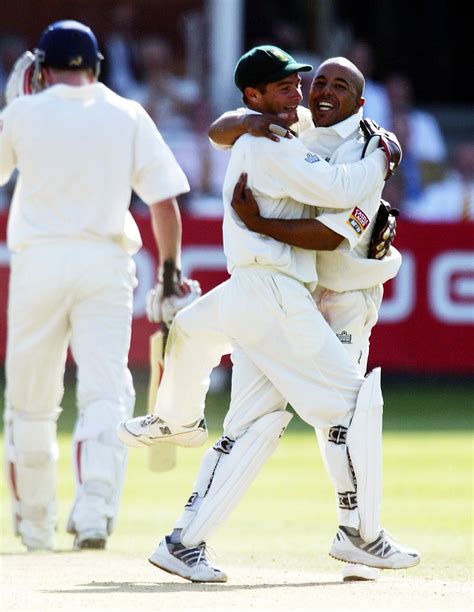 Paul Adams And Mark Boucher Celebrate A Wicket Espncricinfo