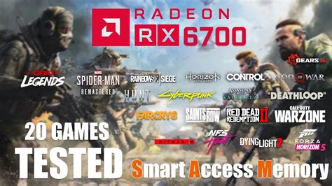 Rx 6700non Xt With Ocsam In 2022 R5 5600x 1080p 1440p 20 Games Tested Youtube