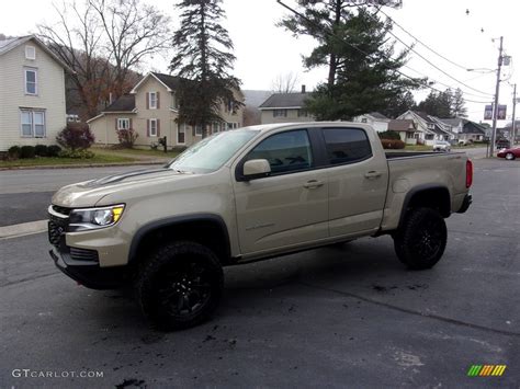 Sand Dune Metallic 2021 Chevrolet Colorado Zr2 Crew Cab 4x4 Exterior Photo 143273323