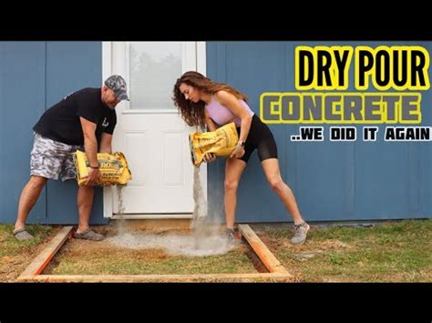 How To DRY POUR CONCRETE SLAB And Update Of Our 1st Pour YouTube