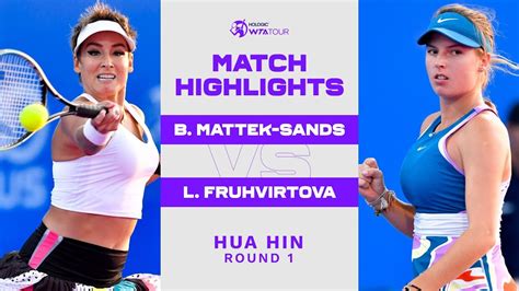 Bethanie Mattek-Sands vs. Linda Fruhvirtova | 2023 Hua Hin Round 1 ...