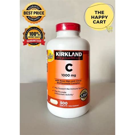 Kirkland Signature Vitamin C 1000mg 500 tablets | Lazada PH