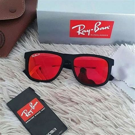 Culos De Sol Ray Ban Justin Rb Lentes Espelhadas Polarizadas