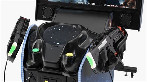 Black Arcade Game Machine On State 3d Model 79 Max 3ds Blend C4d