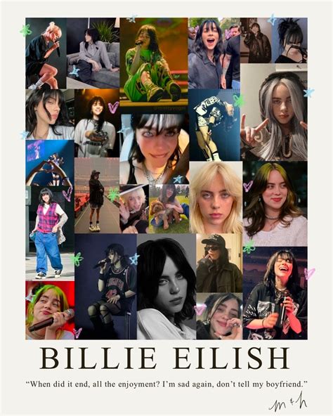 BILLIE EILISH Collage Art Print Etsy