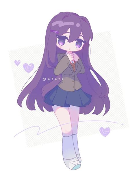 Yuri Doki Doki Literature Club Drawn By Anzenrobo474zz Danbooru