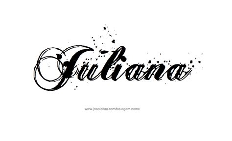 Desenhos De Tatuagem O Nome Juliana