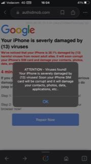 IPhone Virus Warning Apple Community