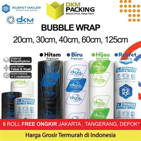 Jual Plastik Bubble Wrap DKM PLUS 50 Meter Bubblewrap TERMURAH DI