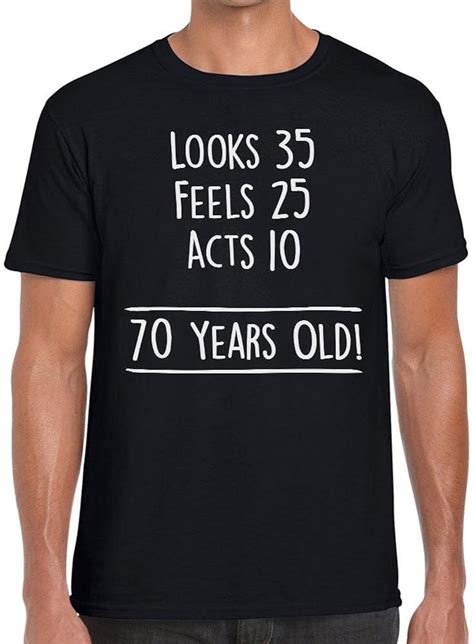 Teedemon 70th Birthday Math Joke 70 Years Old Funny Mens Shirts Mens Tshirt Casual T