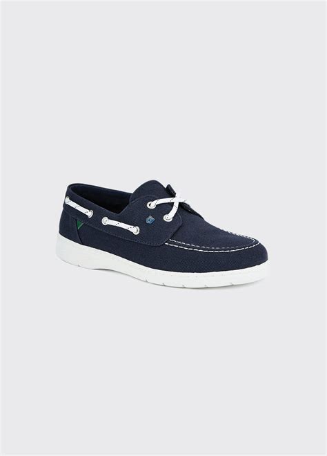 Biarritz Canvas Deck Shoe Navy Dubarry Australia