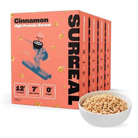 Buy Surreal Cinnamon High Protein Cereal Low Sugar Y Based Cereal