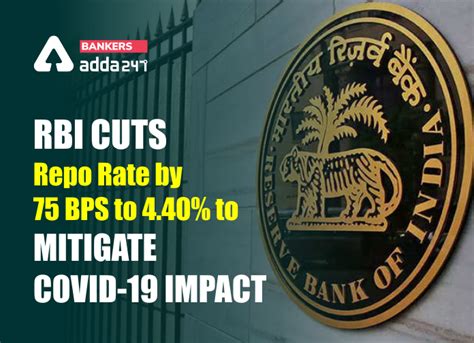 Rbi Cuts Repo Rate By Bps To To Mitigate Covid Impact