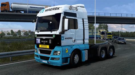 Peau Maersk Homme Tgx Euro Ets Ets Mod Ats Mod