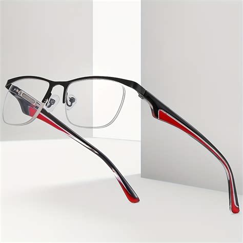 Half Frame Metal Retro Anti Blue Light Reading Glasses Glassesify