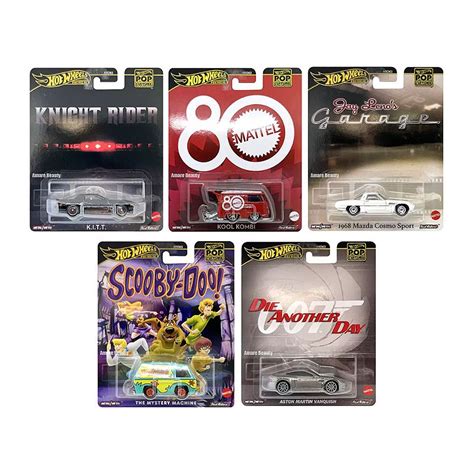 Hot Wheels Premium Pop Culture Set 5 Miniaturas 944C Mini Hunts