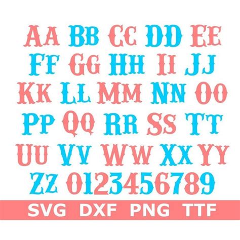 Monogram SVG TTF Alphabet Fishtail Font Scalloped Frame Etsy