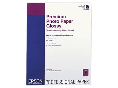 Epson America S042092 Premium High-Gloss Photo Paper for Printing, 68 ...