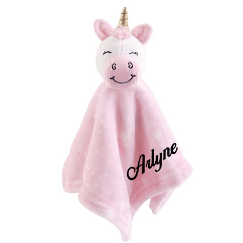 Hudson Baby Pink Unicorn Security Blanket