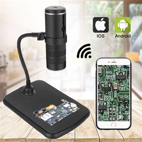 1000X Digital Microscope HD 1080P LED USB WiFi Microscope Mobile Phone ...