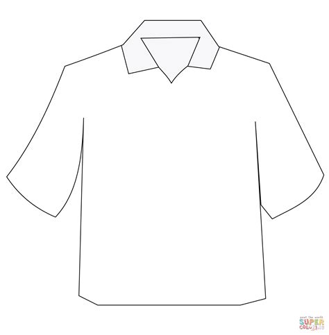 Polo Shirt Coloring Page Free Printable Coloring Pages