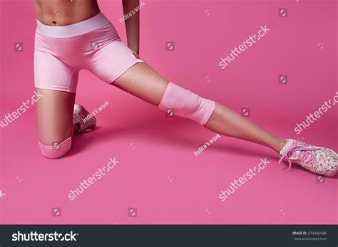 Beautiful Sexy Blonde Woman Perfect Athletic Stock Photo Shutterstock