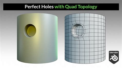 Perfect Holes With Quad Topology In Curved Surfaces Blender Secrets Youtube