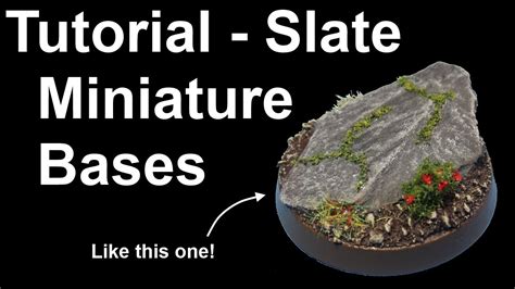 Tutorial Slate Miniature Bases Youtube