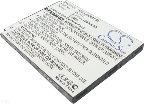 Bateria Cameron Sino Lenovo O1 BL117 1000mAh Li Ion 3 7V CS LEN001SL