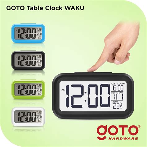 Jual Goto Waku Table Clock LED Jam Meja Digital Smart Alarm Shopee