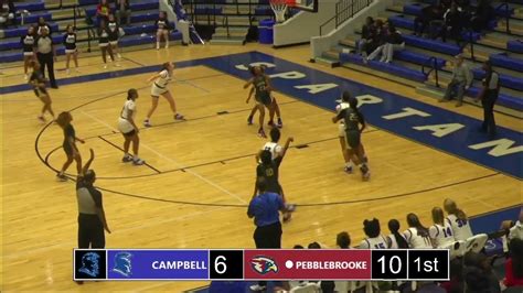 Girls Basketball Vs Pebblebrook 1 6 23 Youtube