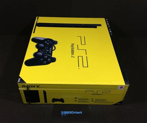 Caixa Vazia Playstation 2 Slim Amarelo Europa De Madeira Mdf Frete grátis