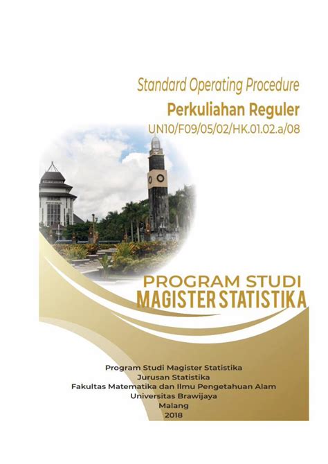 Pdf Standard Operating Procedure Perkuliahan Reguler