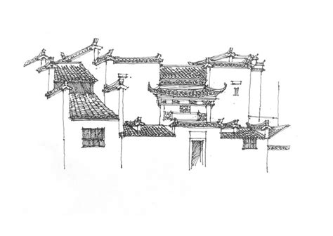 徽派建筑宏村写生系列步骤临摹图云南手绘培训一行手绘昆明校区凤凰网