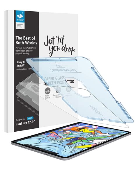 MOBDIK Paperfeel Glass Screen Protector Compatible With IPad Pro 12 9